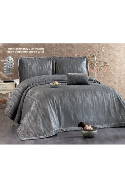 Güzide Double Bedspread Riva Anthracite