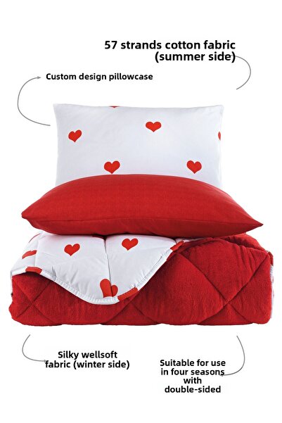 Otelonia Wellsoft Duvet Single Sleeping Set - 4-Piece Set with Double Sided Elastics and Sheets and 2 Pillowcases