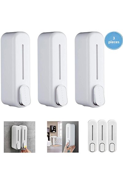 mrtbilisim 3 τεμ. Επιτοίχιος 350ml Διανομέας σαπουνιού Αφρόλουτρο Δοχείο σαμπ...