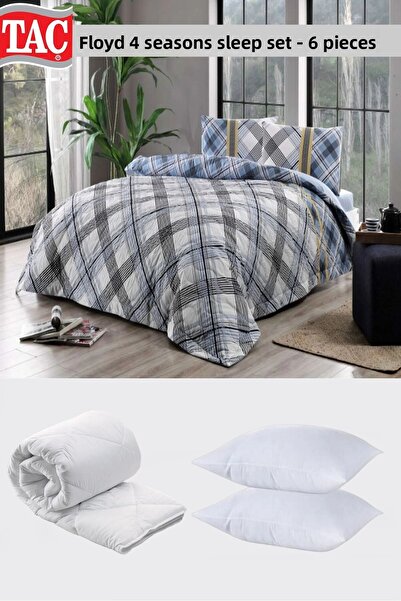 Taç Floyd Blue 4 Seasons Πολυχρηστικό Καπιτονέ Σετ Μονό + Πάπλωμα + Μαξιλάρι