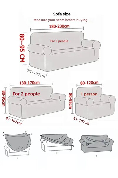 uzhanem Lycra seat cover flexible square pattern three-seater seat cover with washable rubber