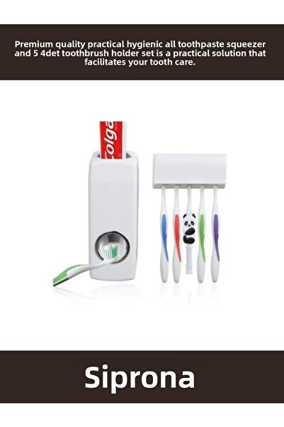 Siprona Κορυφαίας ποιότητας Πρακτικός Υγιεινικός Στίφτης Οδοντόκρεμας με 5 Θή...