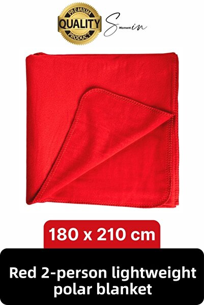 Svein 180x210 см 2-личен топъл зимен поларен мек удобен комфортен червен цвят...
