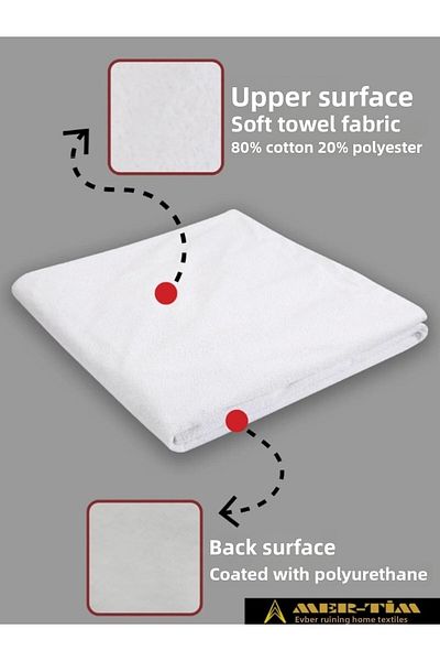 mer-tim ezberbozan ev tekstili Mer-tim Single Size Intermediate Size Fitted Elastic Liquid Proof Mattress 120x200