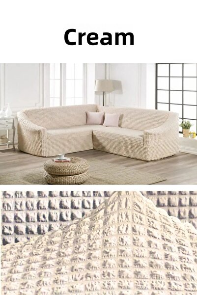 ELHOŞ غطاء أريكة زاوية Bürümçük L، غطاء أريكة Liqefit المرن