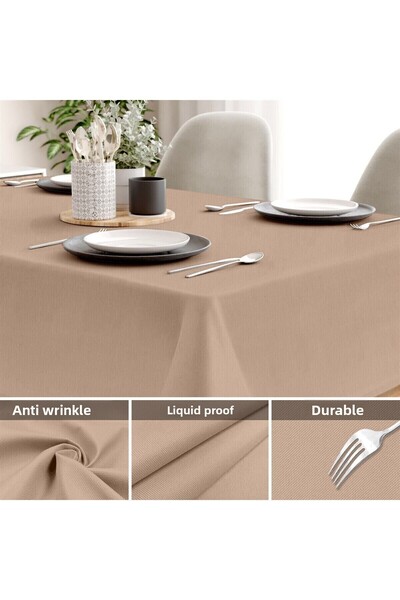 Evim Canvas Powder Liquid Proof Stain Resistant Tablecloth