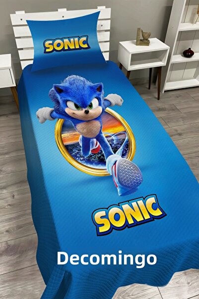dekomingo Blue Sonic Baby and Children's Room Pi̇ke Set
