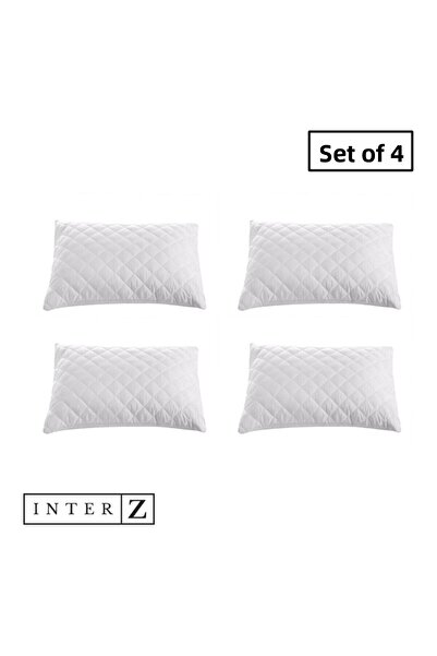 MELONIE Set 4 Protectoare de perne, Saltele de perna matlasate cu insertie, 5...