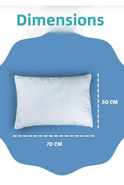 AYHOME 100% Cotton - Anti-Allergic and Antibacterial Beaded Pillow Tooth Fabric 800 gr 50x70 cm Size