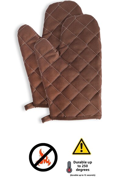 sevilya قفازات فرن مقاومة للحريق والحرارة (2 قفاز)