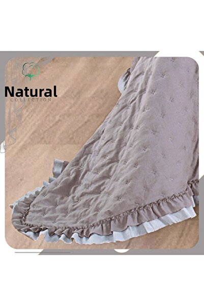 Naturel Collection Cotton Ruffled Single Cover Set - Padded