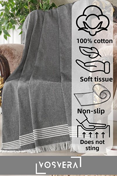 vosvera Husa Canapea Naturala Bumbac Cedru Unic 100x180 Cm