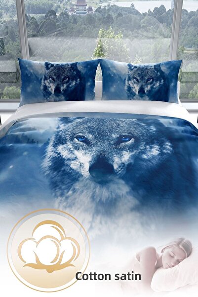 Cattleya Strong 3d Cotton Satin Double Duvet Cover Set