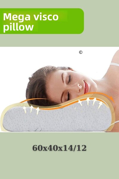 Viscomina Ορθοπεδικό Μαξιλάρι Visco -60x40x14/12