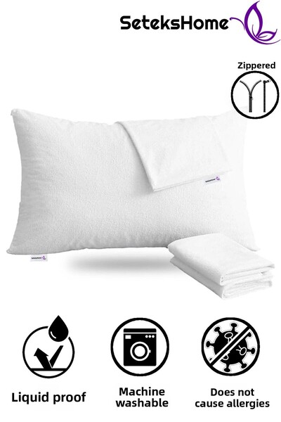 Setekshome Liquid Proof Zippered Pillow - Mattress Pad and Cover Set
