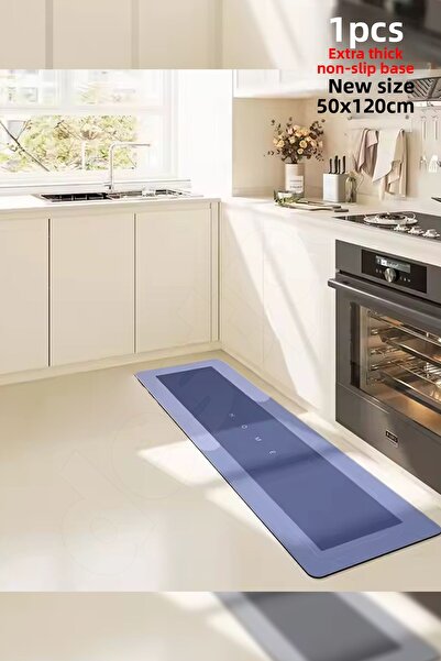 Destpak 50X120Cm (Extra Thick) Water Absorbent Non-Slip Based Bath Mat - Kitchen Counter Front Mat - Long