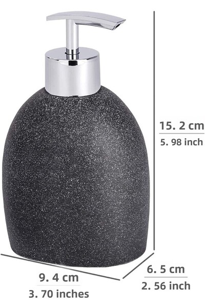 Wenko موزع الصابون سيجار أنثراسايت - موزع الصابون السائل، سعة موزع منظف الأطب...