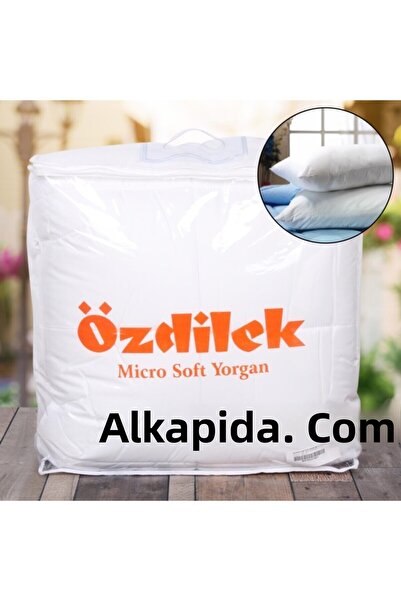 Özdilek Cuvertură dublă din microfibră albă 195x215