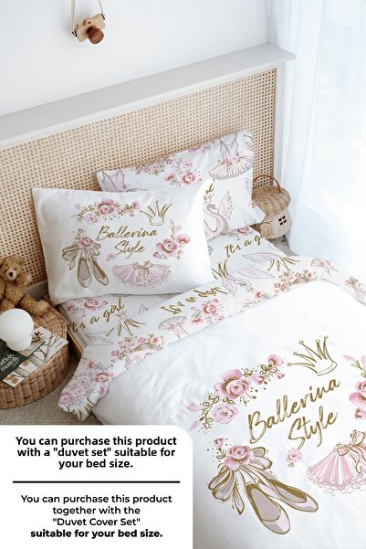 Tuğba Kuğu Μονό Σετ Σεντόνια - For Baby Series - Golden Ballet Clothes