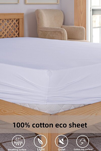 y.h yıldızer home collection Sheet: Combed Cotton Elastic, 160X200 Double / C...