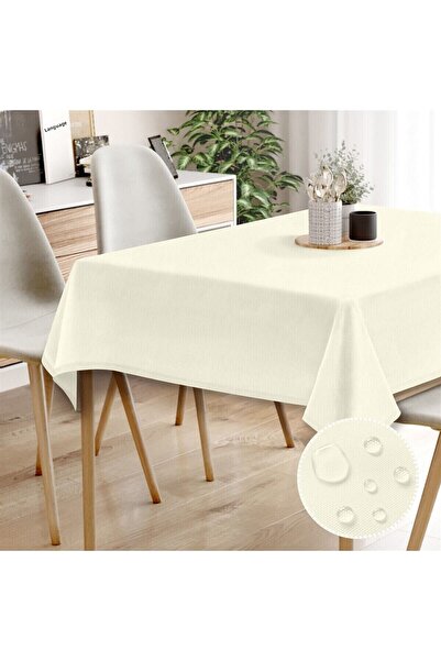Evim Τραπεζομάντηλο από καμβά σε ανοιχτό λευκό υγρό αδιάβροχο