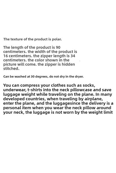 X-Perk Travel Neck Pillow Save Weight on Travel Pillowcase Hollow Filled with Adjustable Buckle