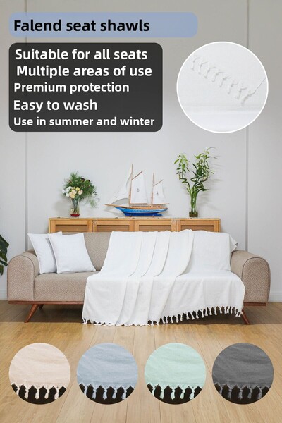 Faiend Seat Cover 180 X 200 Cm Sofa Sofa Bed Divan Armchair Cover Cotton Washable Simple Shawl