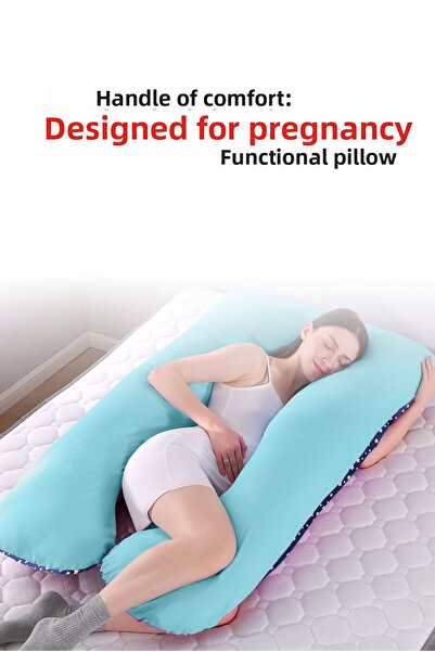 XPERMATE Pernă pentru gravidă Pernă pentru gravidă cu fermoar Pernă de spriji...