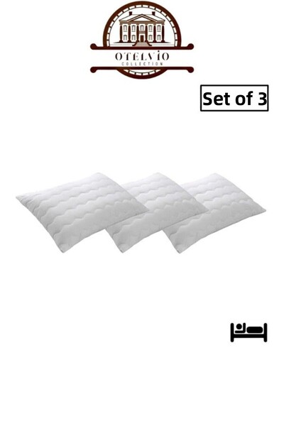 OTELVIO Set 3 protectoare de perne, saltele de perna matlasate cu captuseala,...