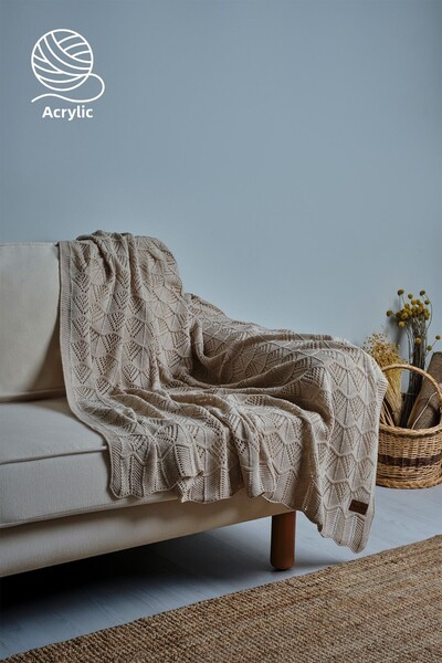 Nazik Home Плетено одеяло за телевизор (130 x 150 см)