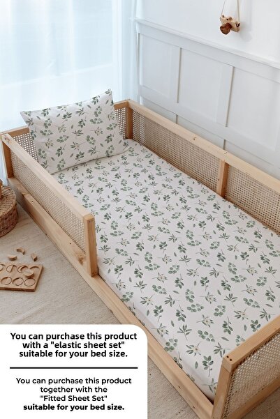 Tuğba Kuğu Montessori Iconic Series Duvet Cover Set - Eucalyptus (100X200)