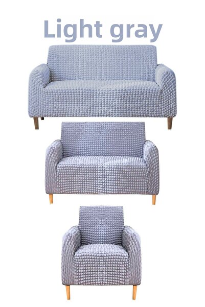 FurkanTicaret 3+2+1 أريكة قابلة للتمدد وقابلة للغسل، أريكة وأريكة سرير - غطاء...