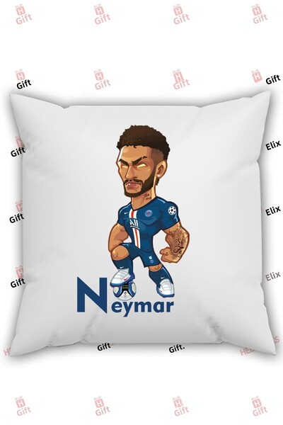 HEDİYELİKS Football Themed Neymar Figured Gift Pillow