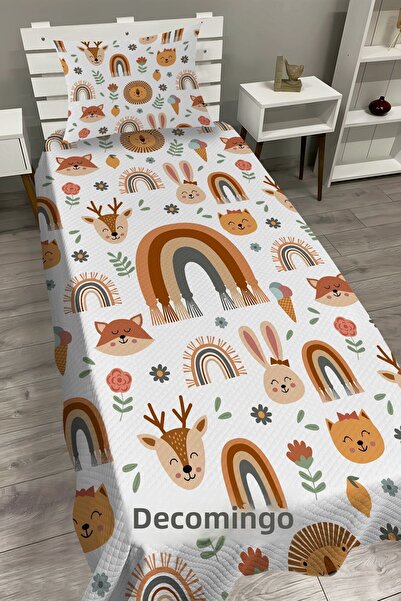 dekomingo Rainbow and Animals Baby and Child Base Pique Set