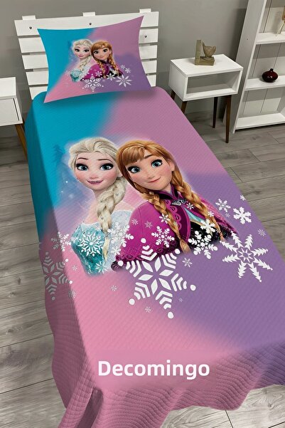 dekomingo Colorful Rainbow Elsa and Anna Baby and Child Base Pique Set