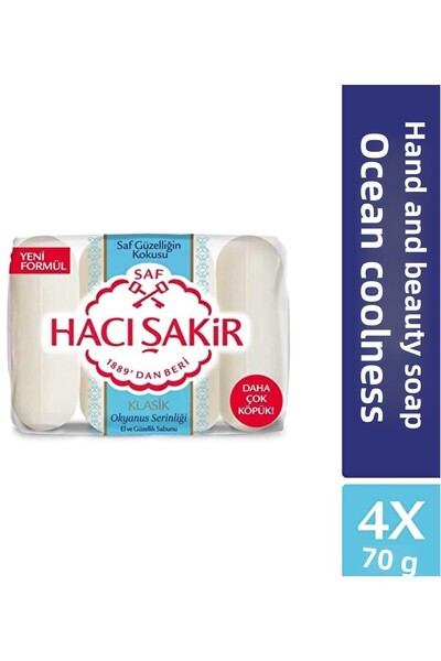 Hacı Şakir العلامة التجارية: Haci Sakir Classic Ocean Coolness صابون اليد وال...