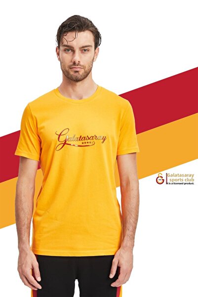 Galatasaray Γνήσιο κίτρινο μπλουζάκι με άδεια χρήσης