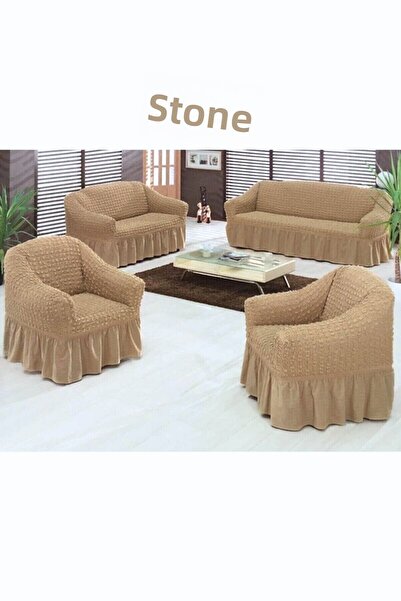 kanway Set huse pentru scaune lavabile Bürümcük 3+3+1+1. Husa scaun flexibila cu cauciuc.