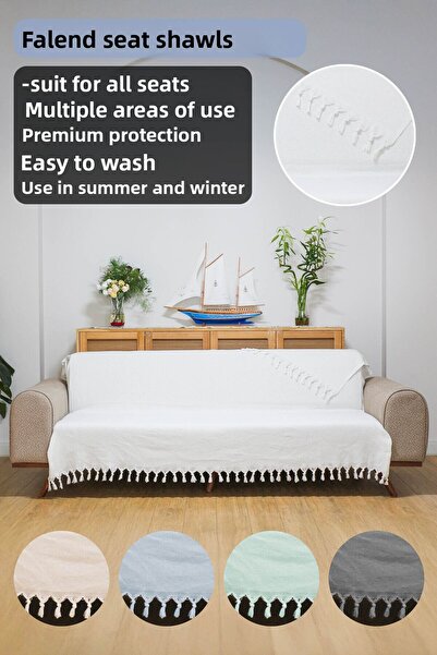 Faiend Seat Cover 180 X 200 Cm Sofa Sofa Bed Divan Armchair Cover Cotton Washable Simple Shawl