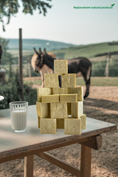 aktarloji صابون حليب الحمار الطبيعي 1 كجم (مضاد للشيخوخة والتجاعيد وحب الشباب وحب الشباب)