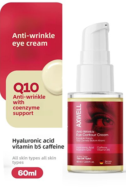 AXWELL Caffeine Supported Anti-Wrinkle Moisturizing Eye Contour Cream Coenzym...