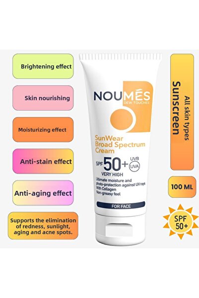 noumés dew touches Noumes Sunwear SPF 50 - واقي شمسي للوجه 100 مل - العيوب وا...