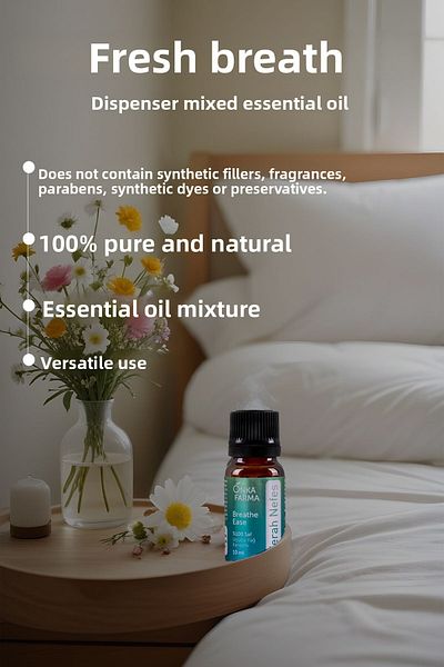 OnkaFarma Fresh 100% Pure and Natural Breath Essential Oil - 10 Ml