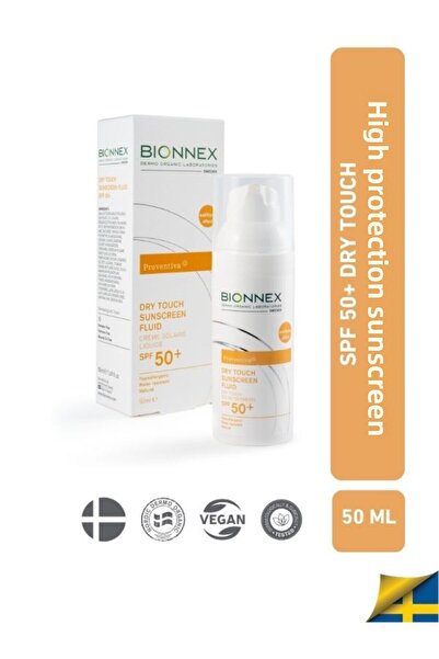 Bionnex Preventiva Dry Touch Sunscreen High Protection Fluid Spf50+