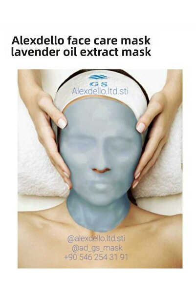 ALEXDELLO YÜZ BAKIM MASKE نسخة - مستخلص زيت اللافندر 200 جرام لتنظيف المسام و...