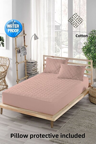 ELY PARKER Colored Sheet and Pillow Mattress - Liquid Proof, 100% Cotton (Total 3 Pieces)