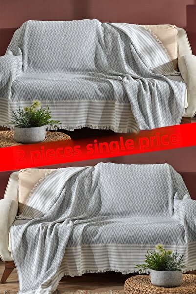 Fushia Трио двоен комплект Червена боровинка Комплект калъфи за диван 170x210 см