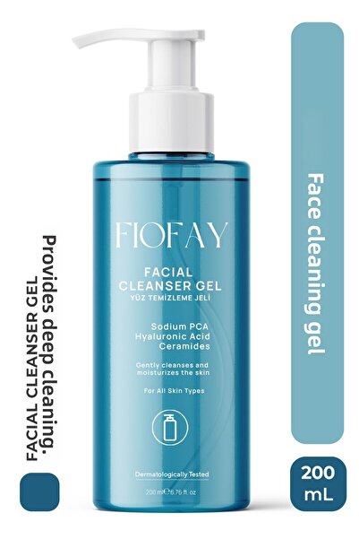 Fiofay جل غسول الوجه المتوازن للدهون، تأثير تفتيح وسيراميد، لجميع أنواع البشر...