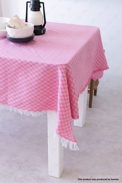 lemsel Checkerboard Pattern Stain-Resistant Table Cloth, Plaid Pattern Picnic Cloth, Table Cloth