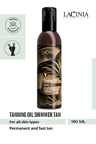Lacinia Bronze Tan Tanning Oil 190ml with Bronzing Effect